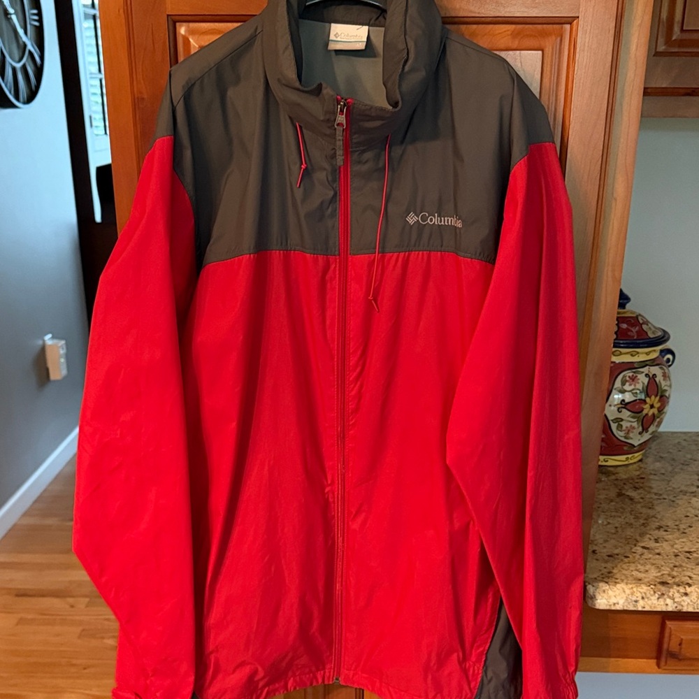 MEN’S LARGE TALL COLUMBIA RAIN JACKET